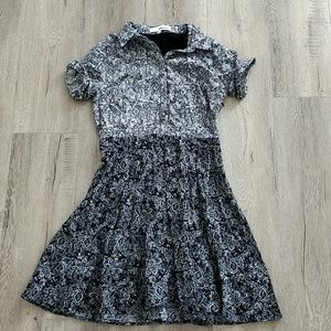 Fitted floral Paisley dress